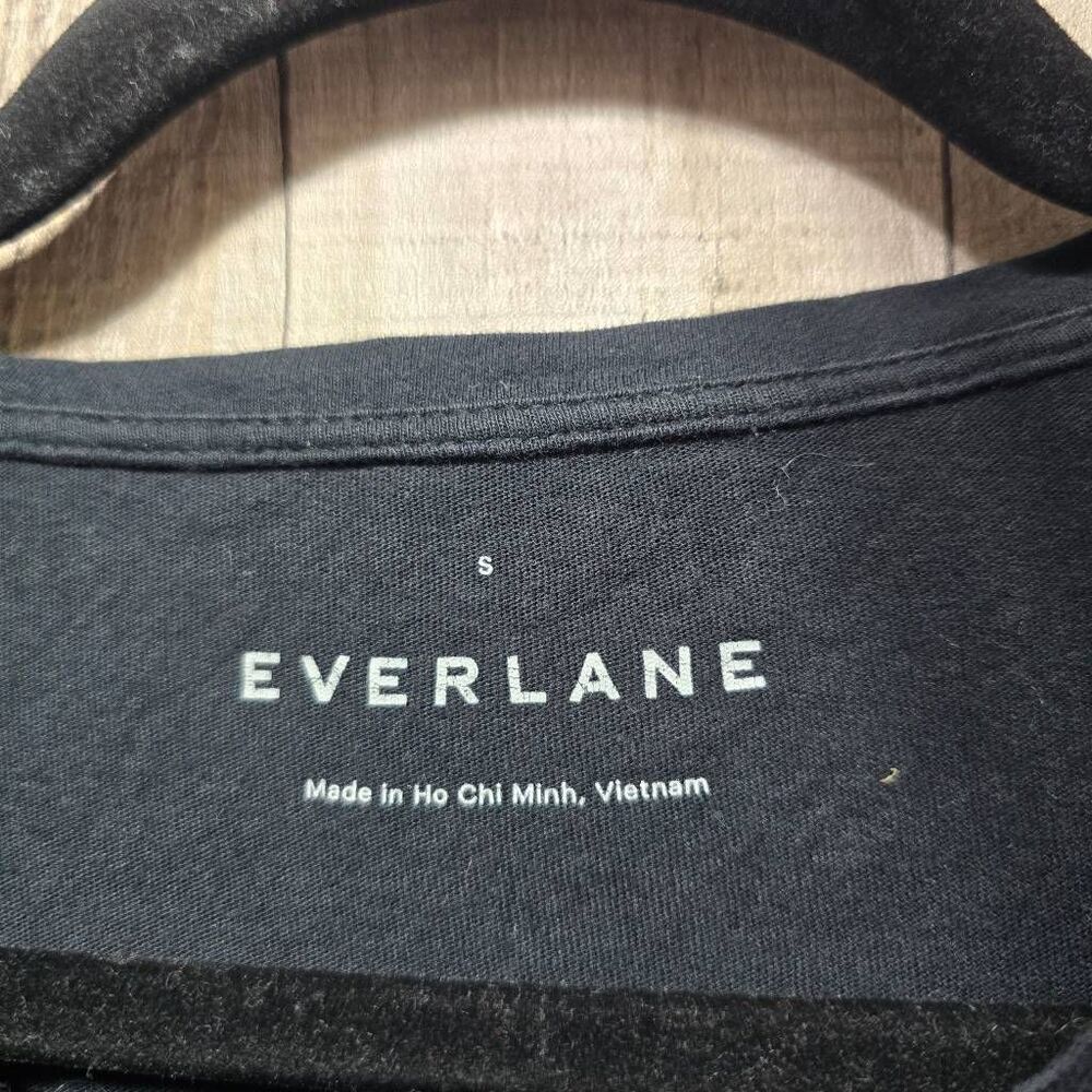 Everlane Black Pima Cotton Basic Long Sleeve Tee - image 3